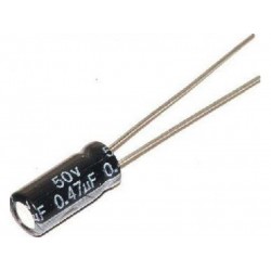 0.47uF 50 Volt Capacitor Alum